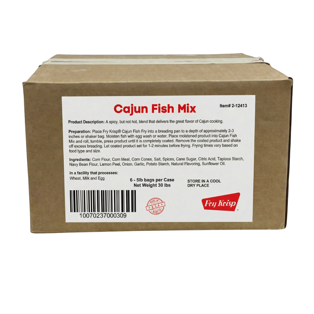 Cajun Fish Mix 6 X 5lb Bags Case