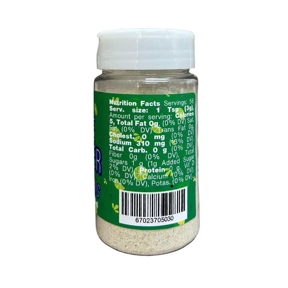 Lime Pepper Seasoning 6oz Shaker