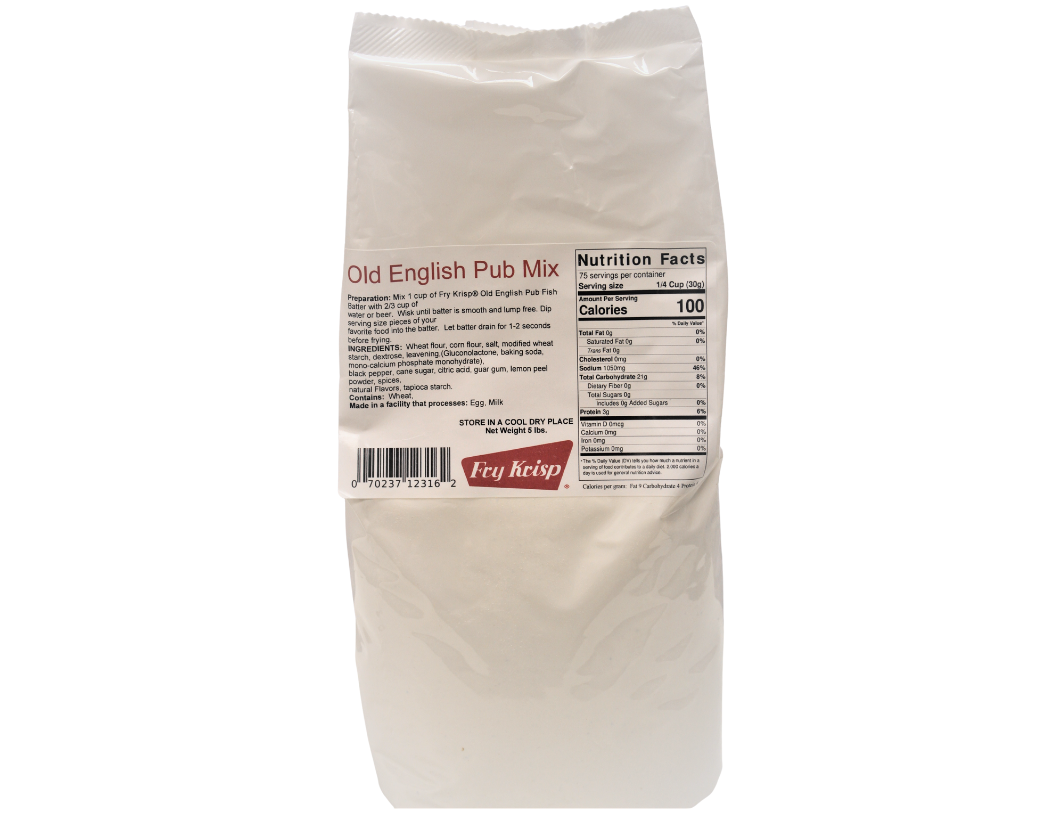 Old English Pub Batter Mix 30lb Case